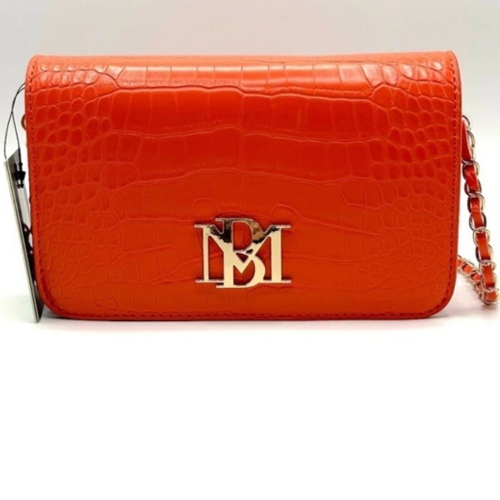 NWT Badgely Mischka Crockadile Crossbody Purse